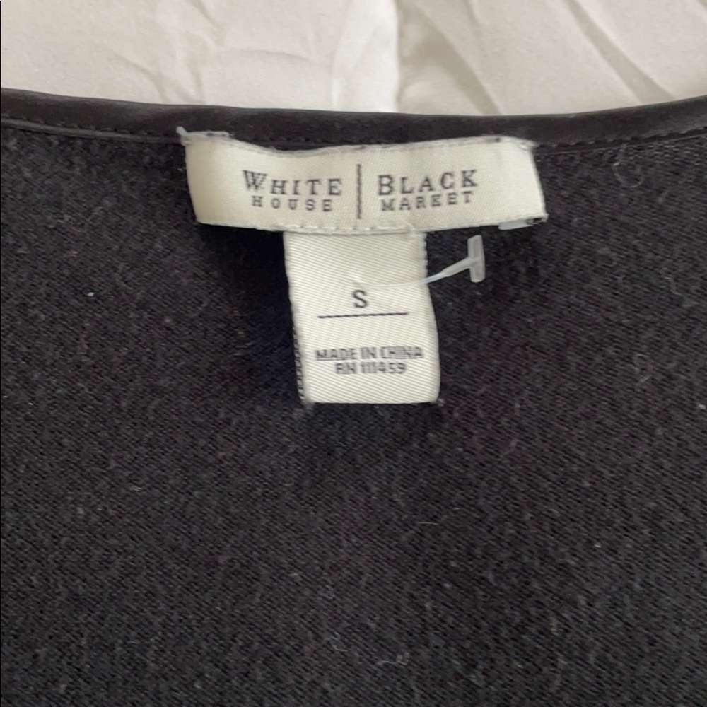 Black WHBM puff sleeve top - Picture 4 of 6